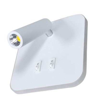 LECTOR BINZ BLANCO LED 10W+3W 3000K